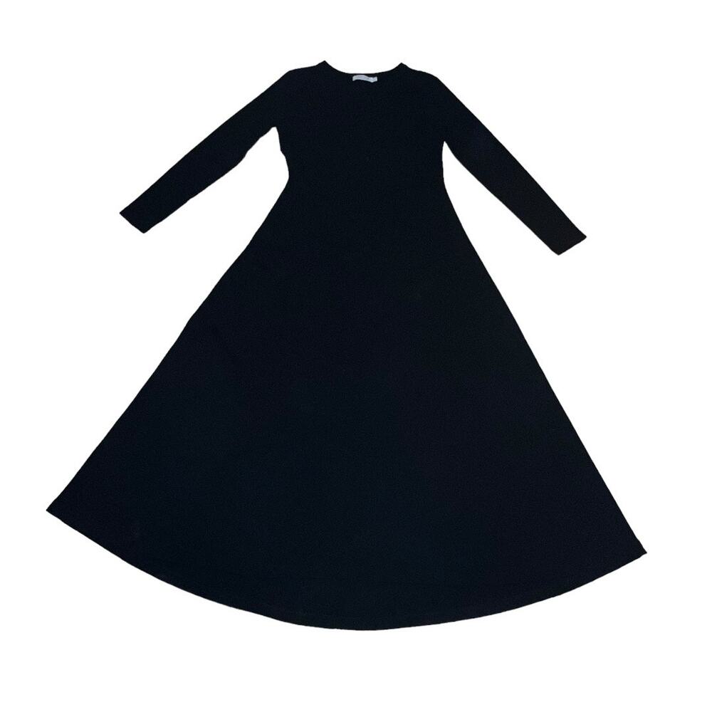 Christy Dawn Bowie Maxi Dress Noir Black Long Sleeve Women Large - Picture 2 of 8